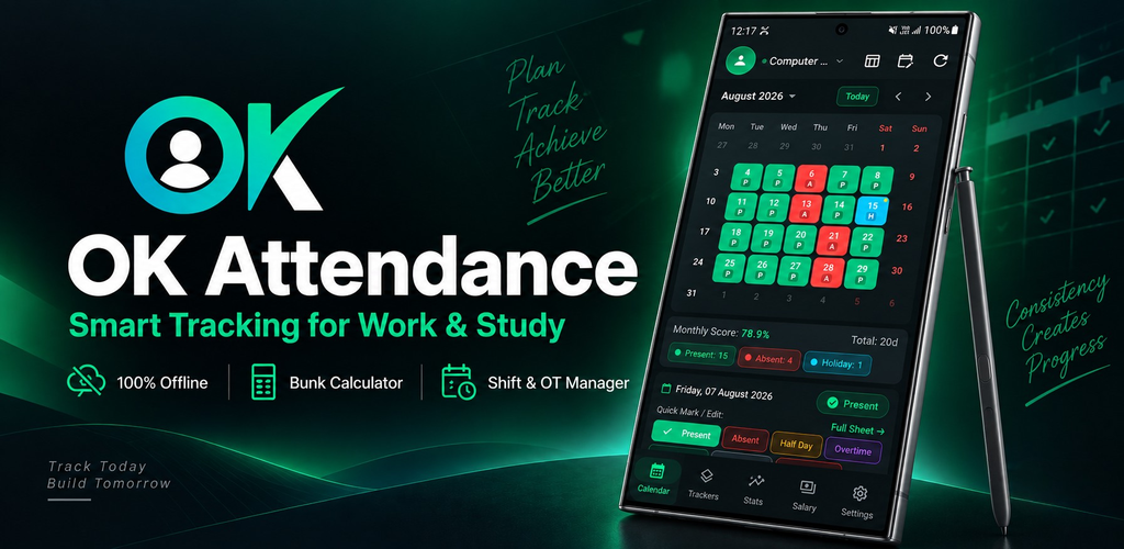 OK Attendance Feature Graphic
